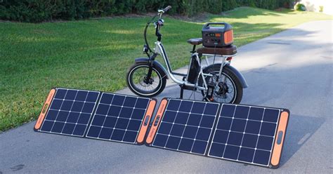 portable solar panels charge ebike